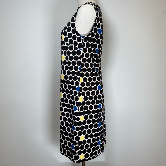 Worthington Polka Dot Print Sleeveless Stretch Sheath Dress Women’s Size Small - Picture 3 of 7